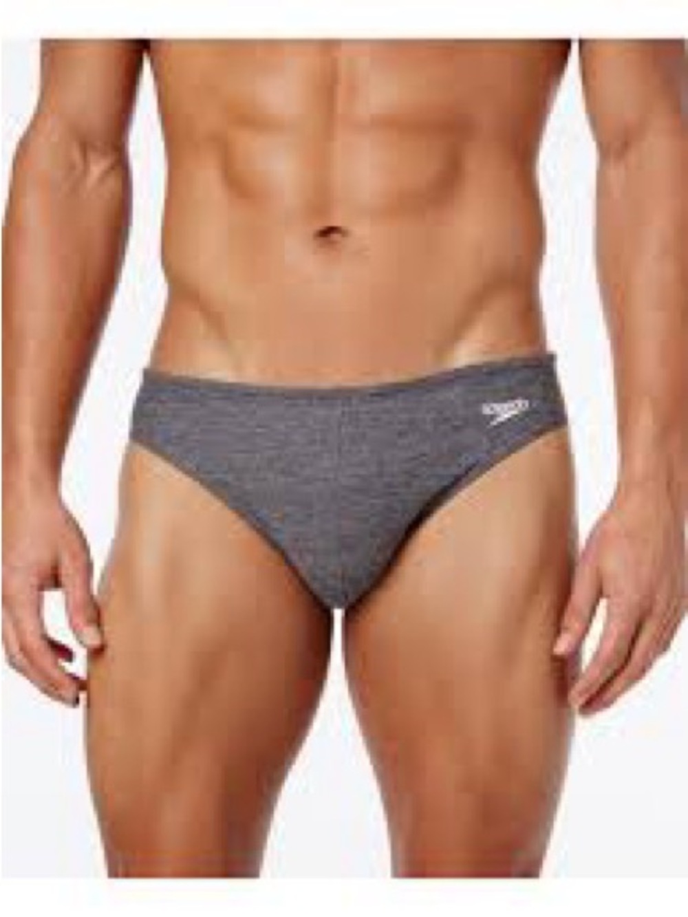 Speedo Gray Heather Men’s Swim Brief
